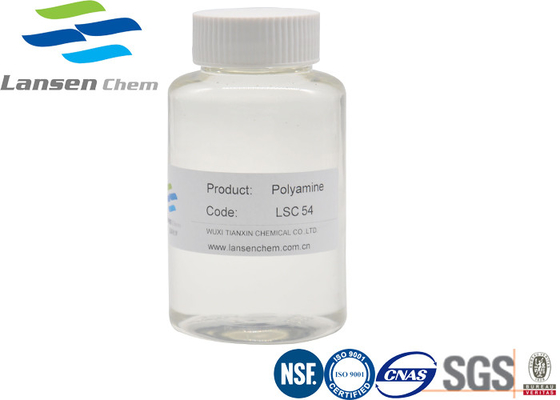 Sustancias químicas auxiliares químicas 42751-79-1 líquido viscoso amarillo claro de Polyamine Flocculant del agente
