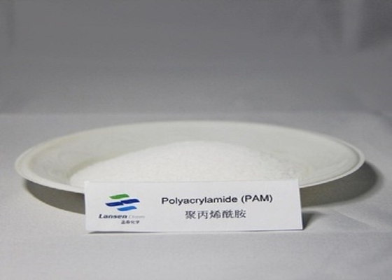 Poliacrilamida catiónica PAM Polymer de Antionic de la fabricación de papel blanca del polvo