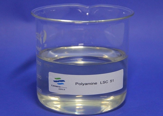 Floculante catiónico coloide transparente LSC 51-55 de la poliamina del polímero de la fabricación de papel