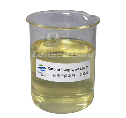 Agente de fijación catiónico de la neutralización química de la carga And Flocculation Effect para la industria de papel