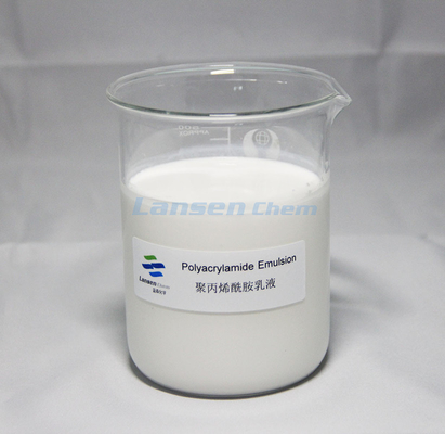 Poliacrilamida PAM Emulsion Ore Dressing Additives de la ayuda de la retención de la fabricación de papel