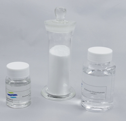 Agente auxiliar químico antitranspirante líquido de aluminio de Chlorohydrate ACH de los decolorantes del floculante