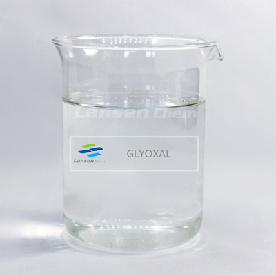 Agente Glyoxal del tratamiento de la fibra el 40% para el agente de acabado acuciante sintético orgánico de la industria textil
