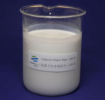 Sal de amonio de cuaternario catiónica de la resina de la emulsión pH 2-4 superficial de Paper Making White de apresto LSR-35