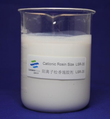 Contenido sólido de dispersión catiónico de apresto de la resina de las sustancias químicas del apresto de la materia textil de la emulsión el 35%