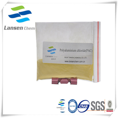 Cloruro de aluminio polivinílico amarillo del PAC para el minuto del tratamiento de aguas residuales de la materia textil el 30%