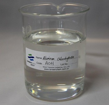 Agente auxiliar químico antitranspirante líquido de aluminio de Chlorohydrate ACH de los decolorantes del floculante