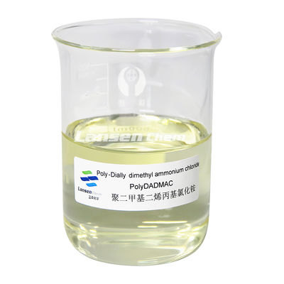 Polydadmac Coagulante Cloruro de amonio dimetil polidial en tambores de plástico de 210 kg, IBC de 1100 kg y bolsas de papel Kraft de 20 kg para el tratamiento del agua